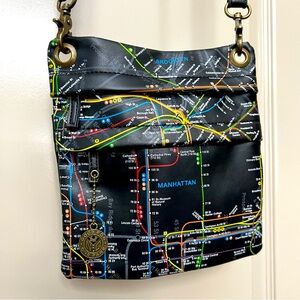 New York Subway Map Crossbody Purse